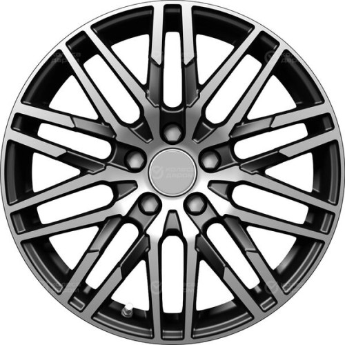 Колесный диск Carwel Кобра 229 6xR16 4x100 ET41 DIA60.1 чёрный глянцевый с полированной лицевой поверхностью
