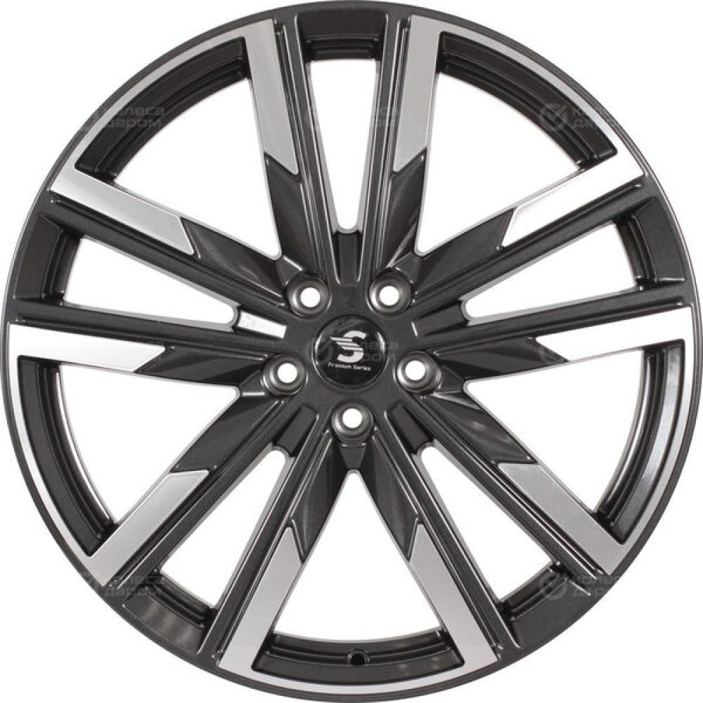 Колесный диск СКАД Premium Series КР014 (20_EXEED VX) 8xR20 5x108 ET36 DIA65.1 серый глянцевый с полированной лицевой частью