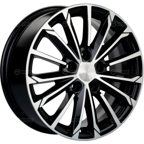 Колесный диск Carwel Тевриз 1611 6.5xR16 5x112 ET46 DIA57.1 черный глянцевый с полированной лицевой частью