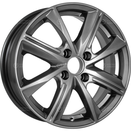 Колесный диск КиК Арнар 6xR15 4x100 ET45 DIA67.1 темно-серебристый
