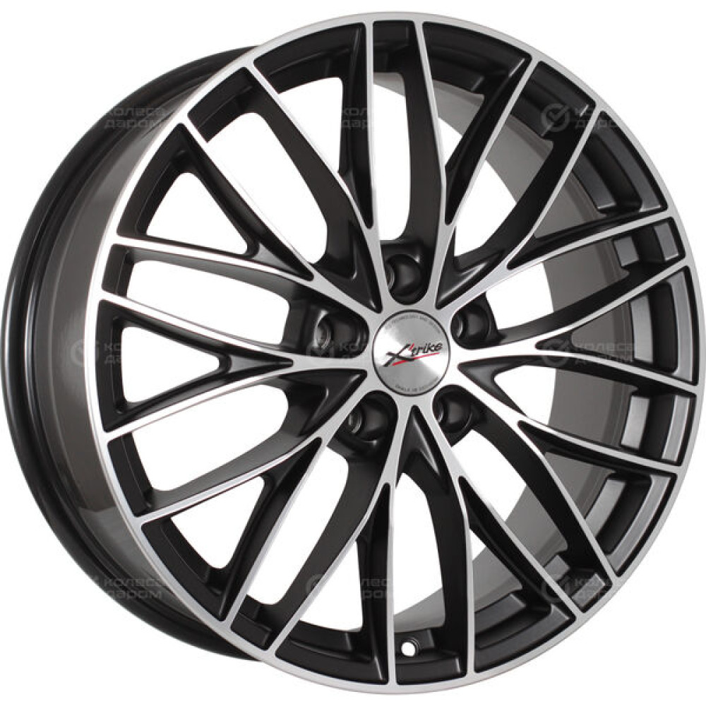 Колесный диск X-trike X130 7.5xR18 5x108 ET36 DIA65.1 черный матовый с полированной лицевой частью