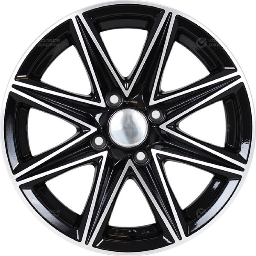 Колесный диск LS LS 363 6.5xR15 4x100 ET40 DIA73.1 черный полностью полированный