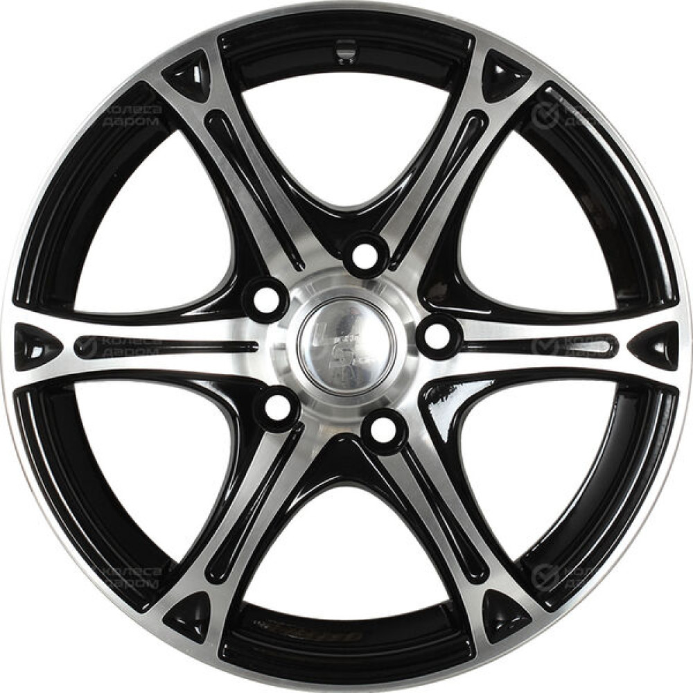 Колесный диск LS LS 131 7xR16 4x98 ET28 DIA58.6 черный полностью полированный
