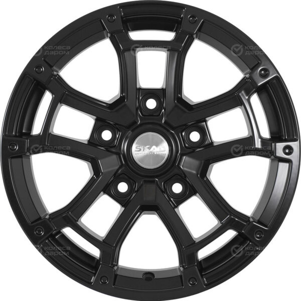 Колесный диск СКАД Барахас 7xR16 5x139.7 ET30 DIA98.5 черный полностью матовый