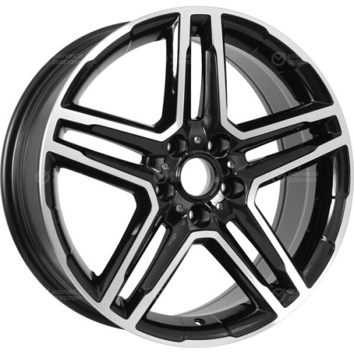 Колесный диск Replay FA33 7.5xR18 5x114.3 ET33 DIA67.1 черный глянцевый с полированной лицевой частью