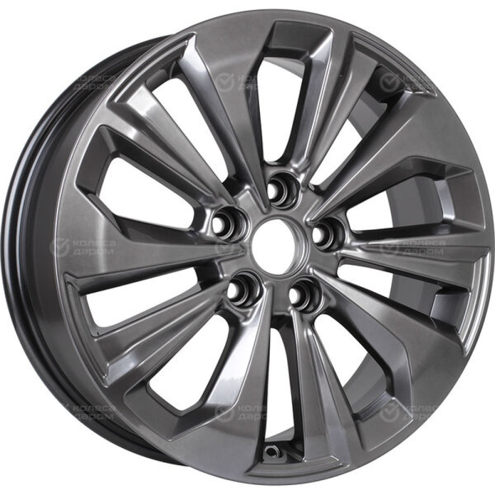 Колесный диск КиК Авиор 7xR17 5x114.3 ET45 DIA67.1 темно-серебристый