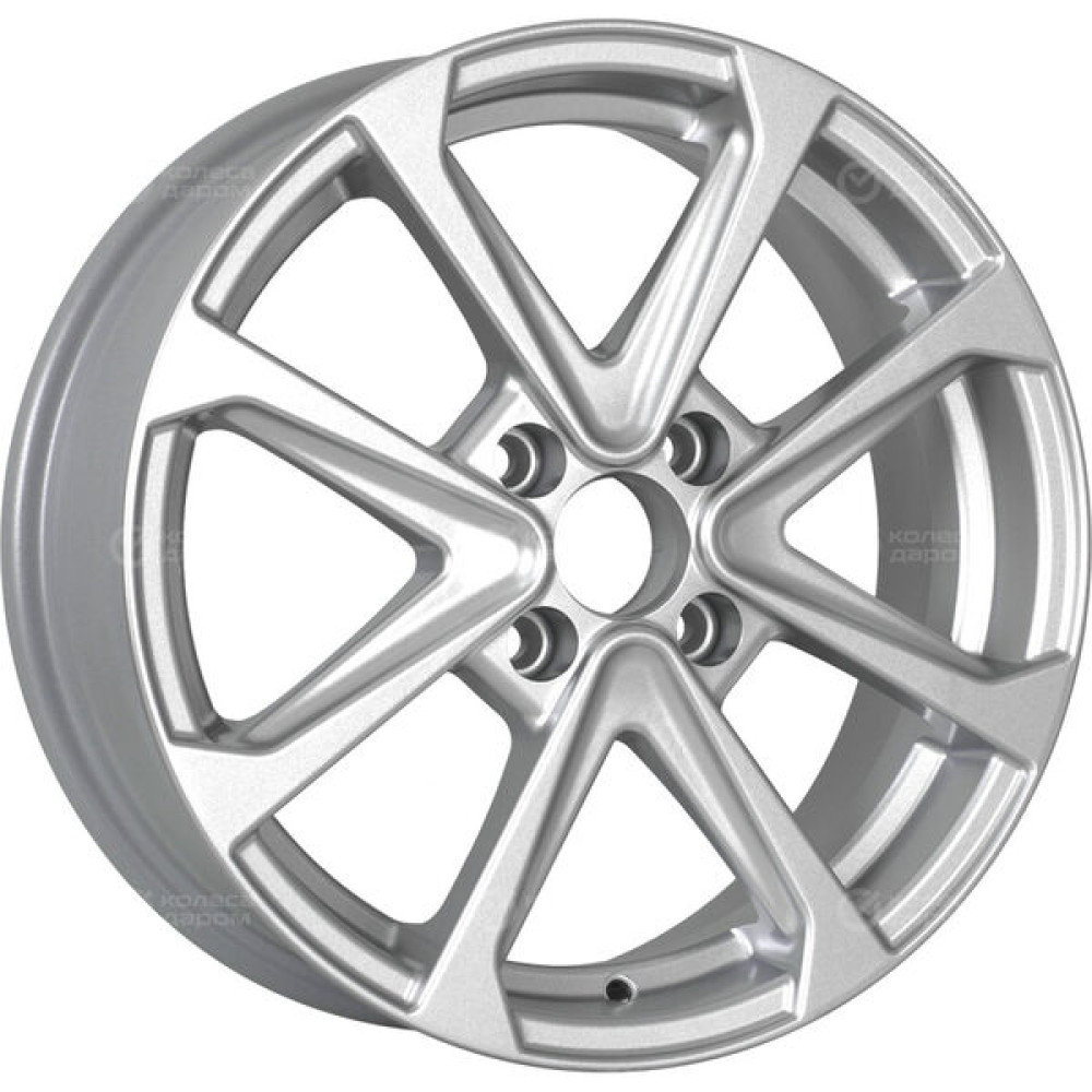 Колесный диск NEO 667 6xR16 4x100 ET45 DIA60.1 серебристый с эффектом хрома