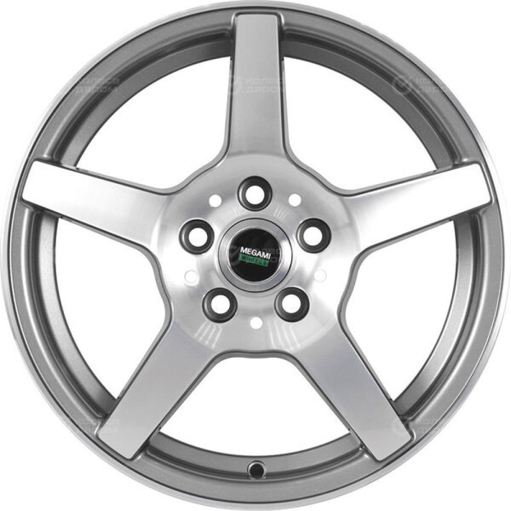 Колесный диск Megami AF-07 5.5xR14 4x98 ET35 DIA58.6 насыщенный темно-серый полностью полированный