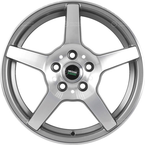 Колесный диск Megami AF-07 5.5xR14 4x98 ET35 DIA58.6 насыщенный темно-серый полностью полированный