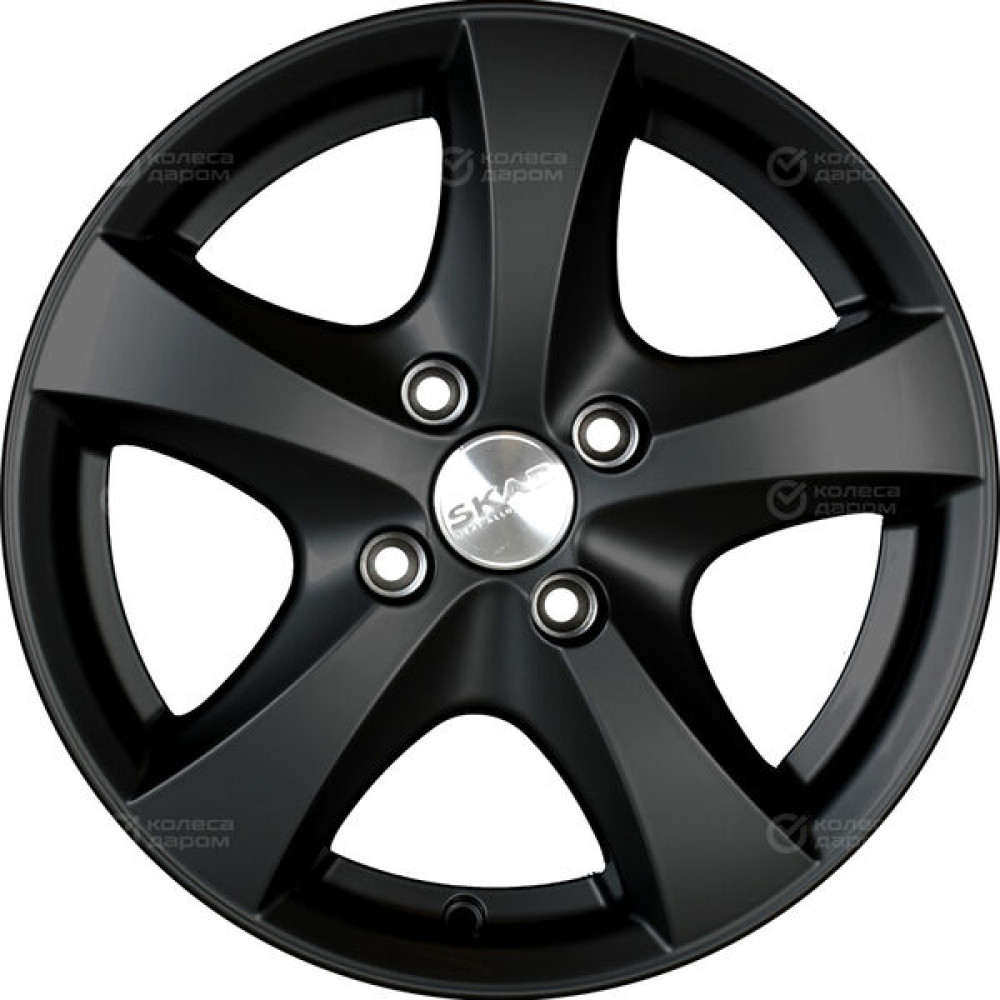 Колесный диск СКАД Уран-2 5.5xR14 4x98 ET35 DIA58.6 черный матовый