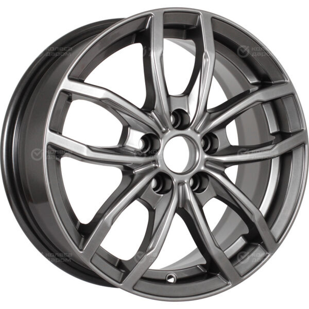 Колесный диск КиК Фрост 6.5xR15 5x114.3 ET42 DIA67.1 темно-серебристый