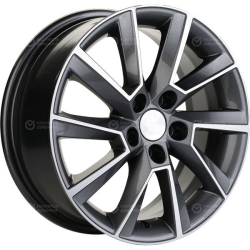 Колесный диск Carwel Сатурн 1507 6xR15 5x100 ET38 DIA57.1 серый с полированной лицевой частью