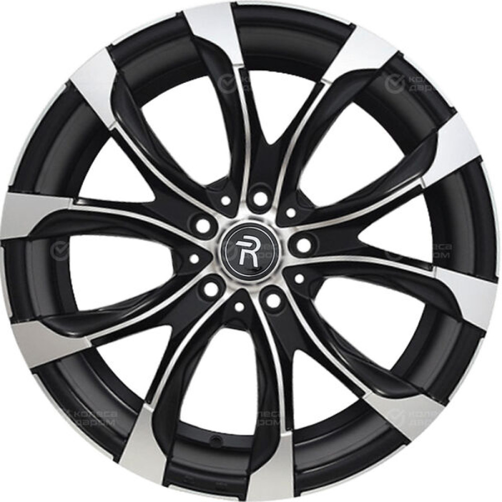 Колесный диск Replay MR161 9.5xR22 5x112 ET45 DIA66.6 черный матовый полностью полированный