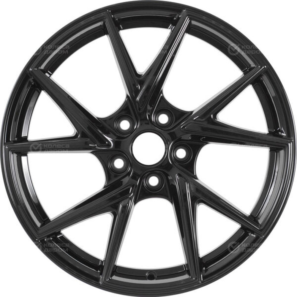 Колесный диск WUP Up105 7xR17 5x114.3 ET45 DIA60.1 черный глянцевый