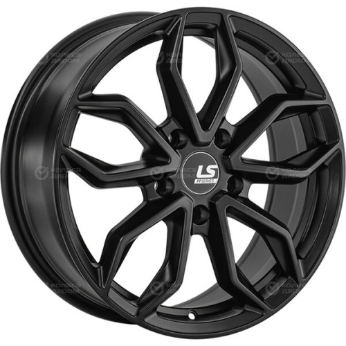 Колесный диск LS FlowForming LS RC104 7.5xR18 5x108 ET33 DIA65.1 черный с серебром