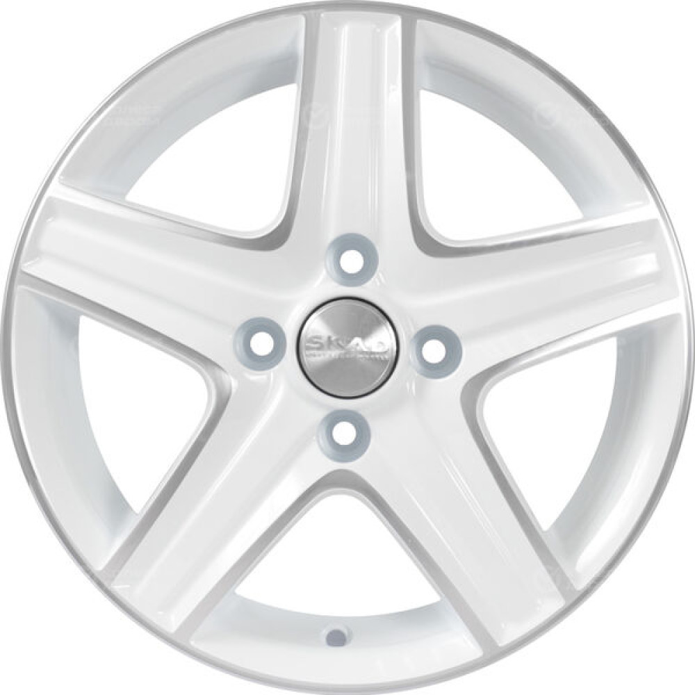 Колесный диск СКАД Магнум 5.5xR14 4x98 ET38 DIA58.6 белый с полированной лицевой частью