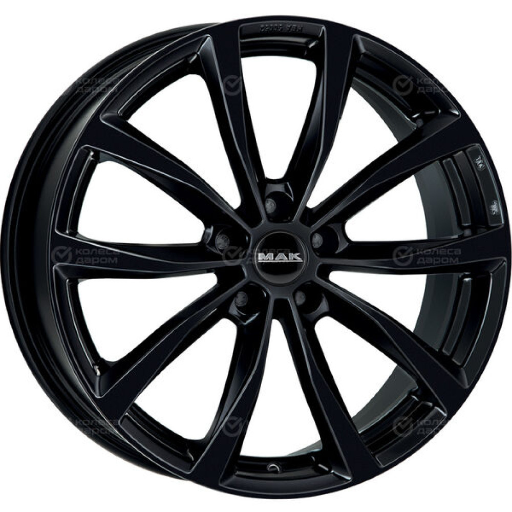 Колесный диск MAK WOLF 6.5xR16 5x114.3 ET32 DIA76 чёрный глянцевый
