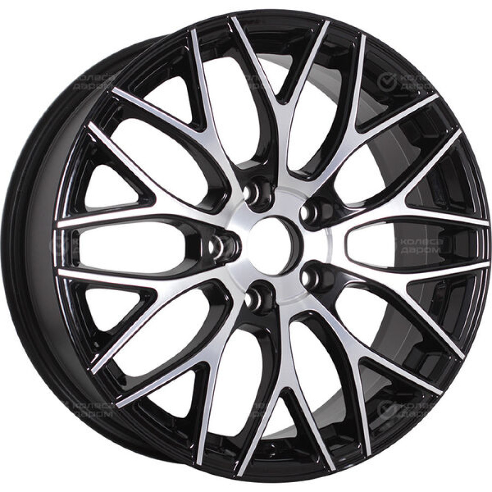 Колесный диск RST R137 7xR17 4x108 ET26 DIA65.1 глянцевый черный с полированной лицевой частью