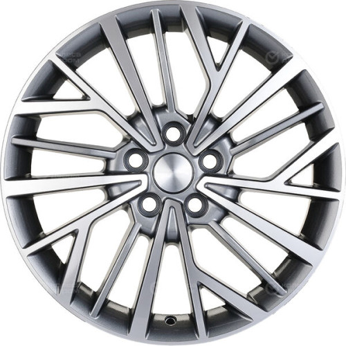 Колесный диск Carwel Токо 1717 7xR17 5x114.3 ET45 DIA60.1 серый с полированной лицевой частью