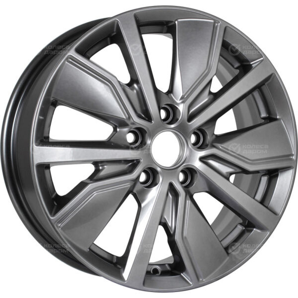 Колесный диск КиК Гамбит 6.5xR16 5x100 ET38 DIA57.1 темно-серебристый