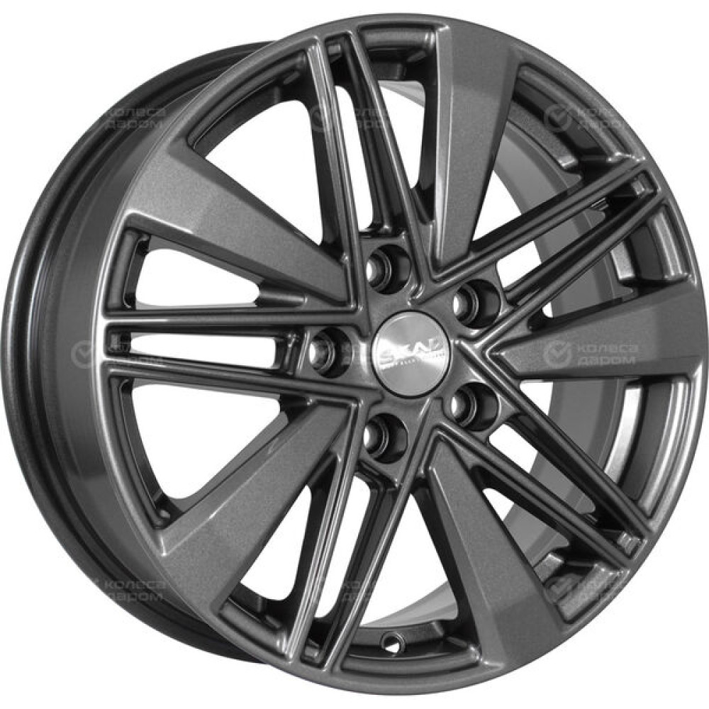 Колесный диск СКАД Тайто 6.5xR16 5x100 ET38 DIA57.1 темно-серый цвет с перламутровыми оттенками