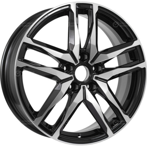 Колесный диск iFree Бомбей 6.5xR18 5x114.3 ET42 DIA67.1 чёрный глянцевый с полированной лицевой частью