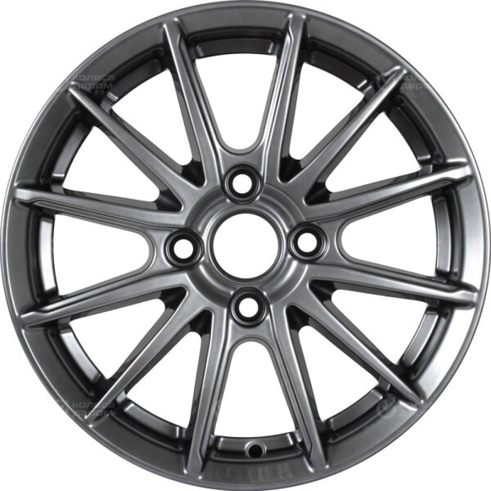 Колесный диск КиК Квант 5.5xR14 4x100 ET38 DIA60.1 темно-серебристый