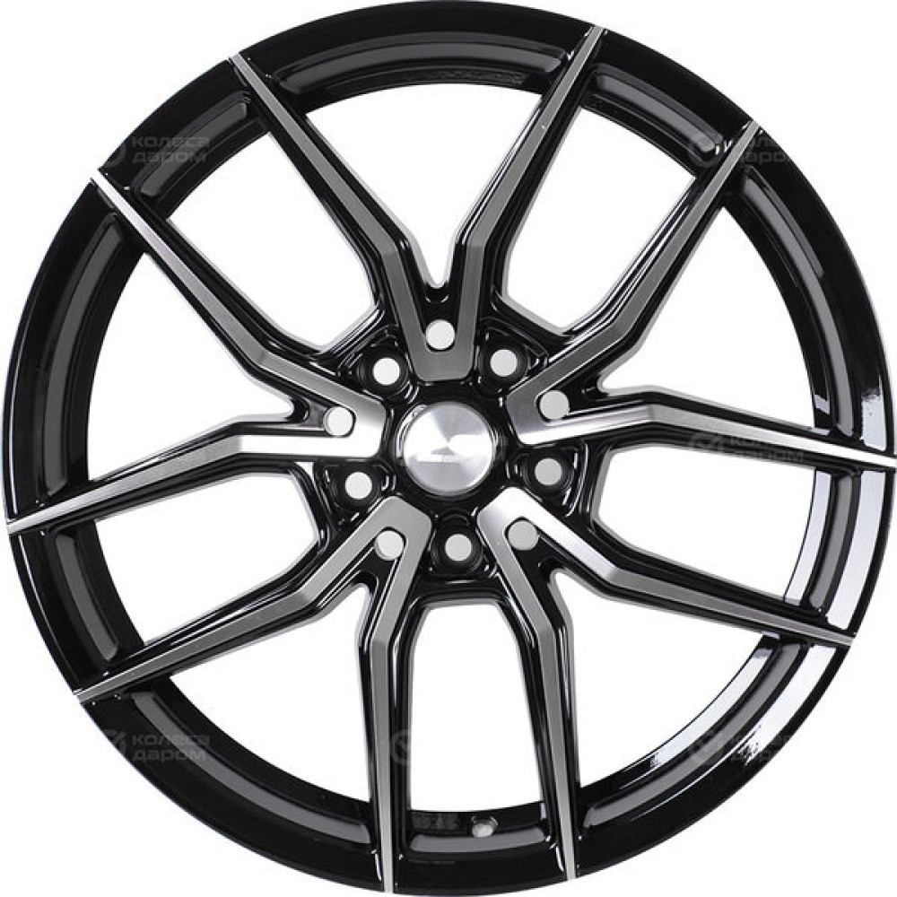 Колесный диск LS LS 1242 7.5xR17 5x112 ET40 DIA66.6 черный полностью полированный