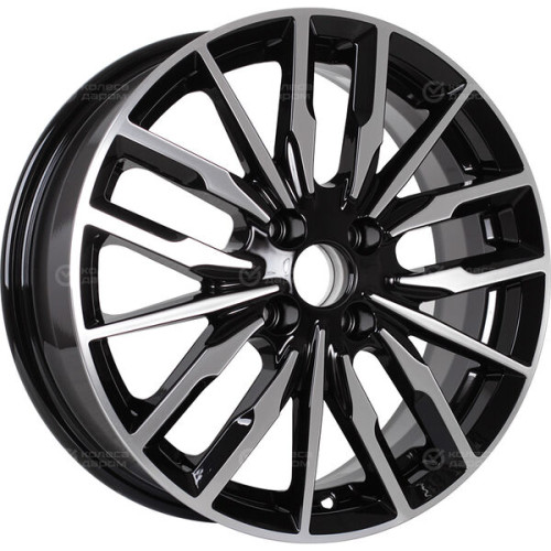 Колесный диск iFree Миконос 6xR16 4x100 ET45 DIA60.1 чёрный глянцевый с полированной лицевой частью