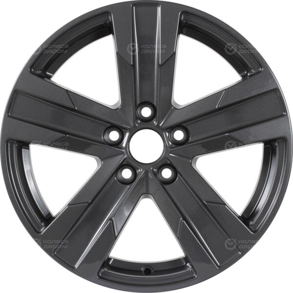 Колесный диск КиК Висмут 7xR16 5x114.3 ET35 DIA67.1 насыщенный темно-серый полностью полированный