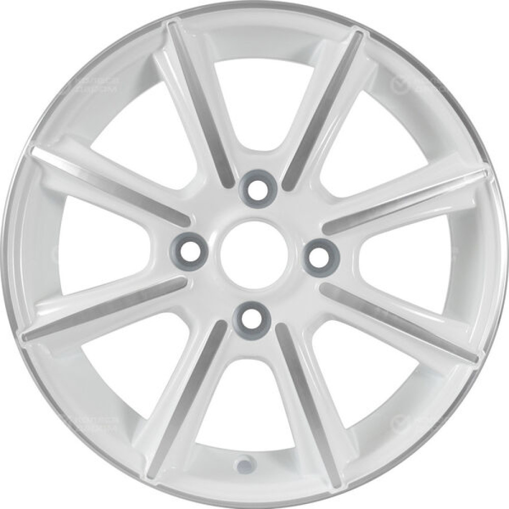 Колесный диск СКАД Монако 5.5xR14 4x98 ET38 DIA58.6 белый с полированной лицевой частью