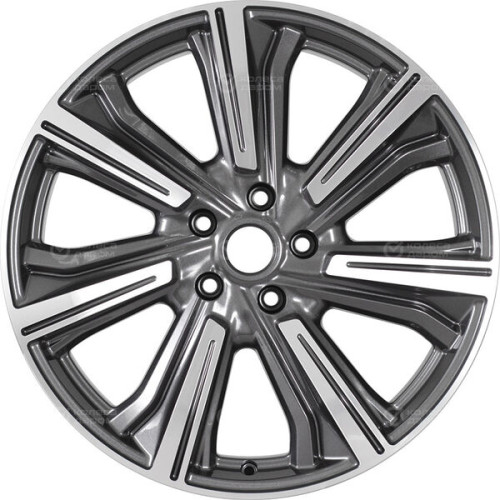 Колесный диск СКАД Premium Series Kleemann (КР1067) 8.5xR20 5x108 ET45 DIA63.35 серый глянцевый с полированной лицевой частью