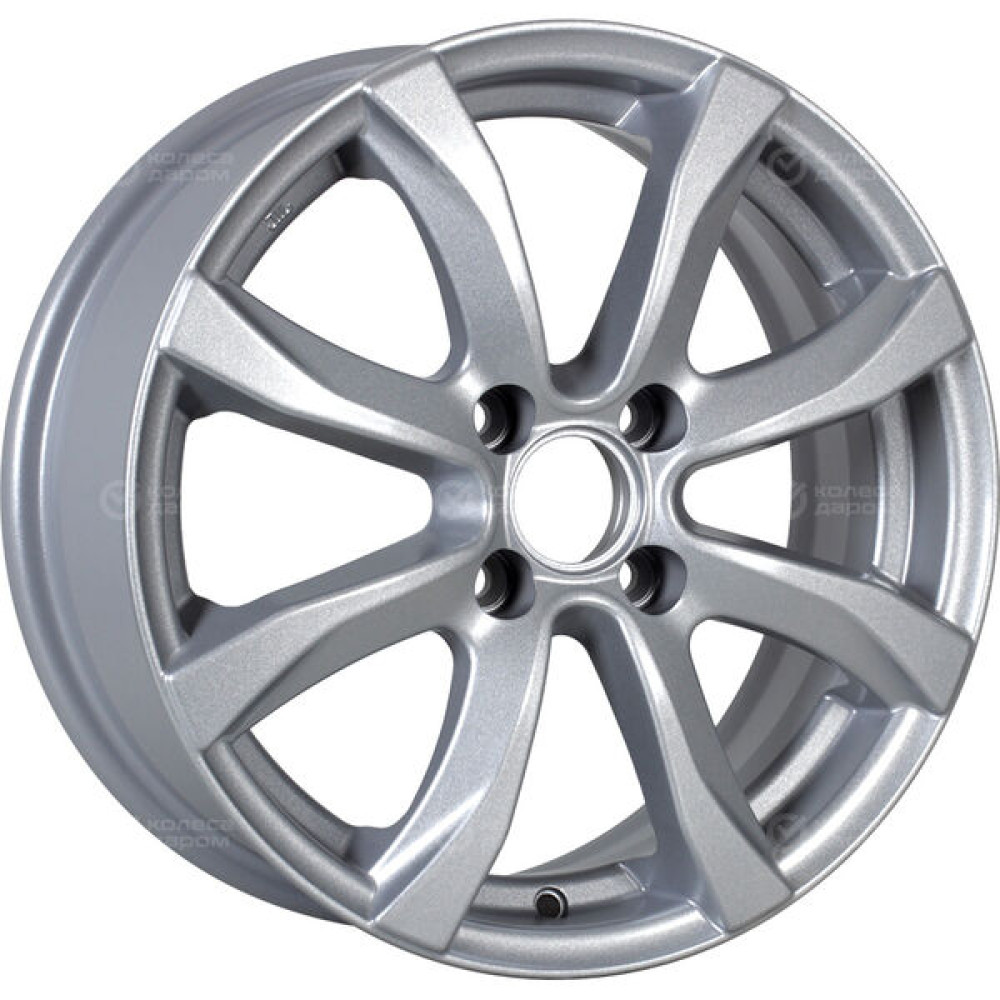 Колесный диск Carwel Омикрон 110 6xR15 4x108 ET45 DIA63.35 серебристый металлик