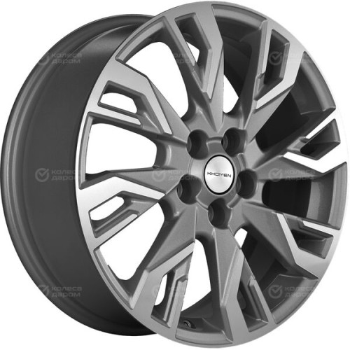 Колесный диск Carwel Чеко 1809 7xR18 5x114.3 ET40 DIA66.5 серый с полированной лицевой частью