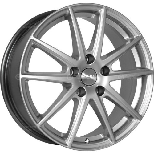 Колесный диск СКАД Амстердам 7xR17 5x114.3 ET45 DIA66.1 серебристый
