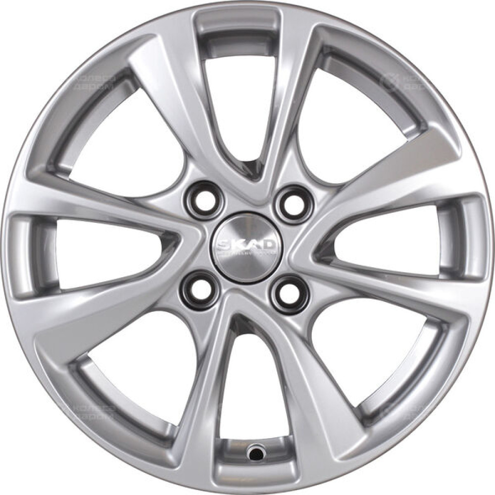 Колесный диск СКАД Ницца 5.5xR14 4x98 ET35 DIA58.6 серебристый
