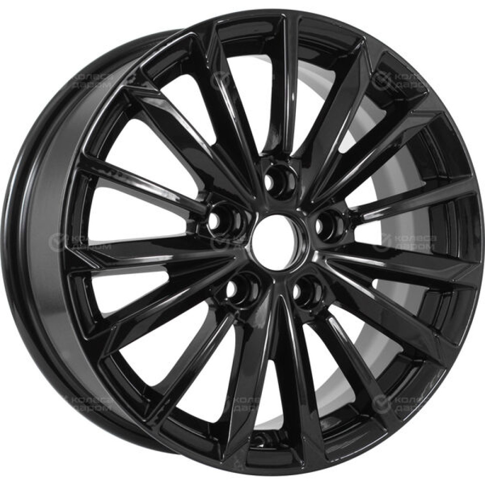 Колесный диск KHOMEN KHW1611 (ZV 16_Sonata) 6.5xR16 5x114.3 ET43 DIA67.1 черный глянцевый