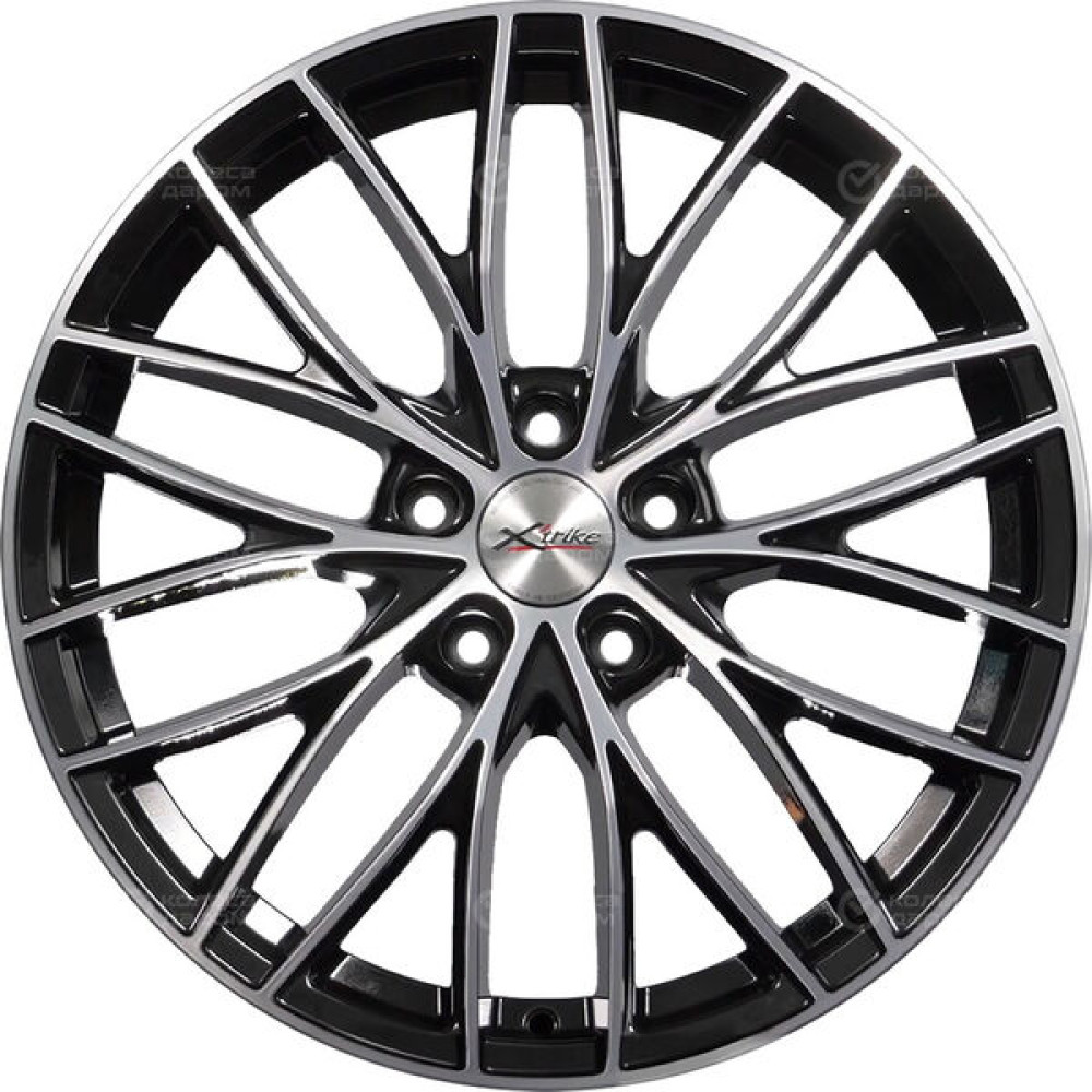 Колесный диск X-trike X130 7.5xR18 5x108 ET36 DIA65.1 черный глянцевый с полированной лицевой поверхностью