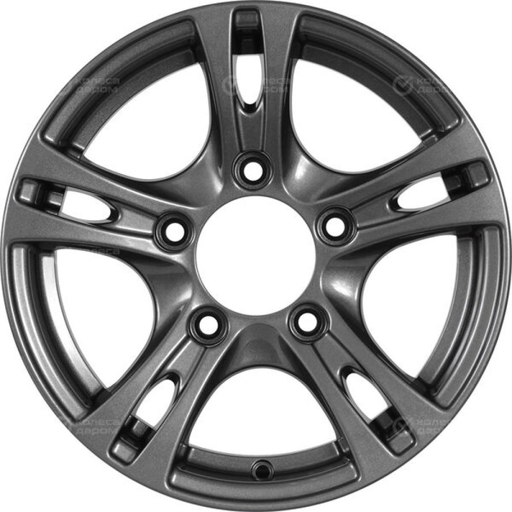 Колесный диск СКАД Дюна 6.5xR15 5x139.7 ET40 DIA98.5 темно-серый цвет с перламутровыми оттенками