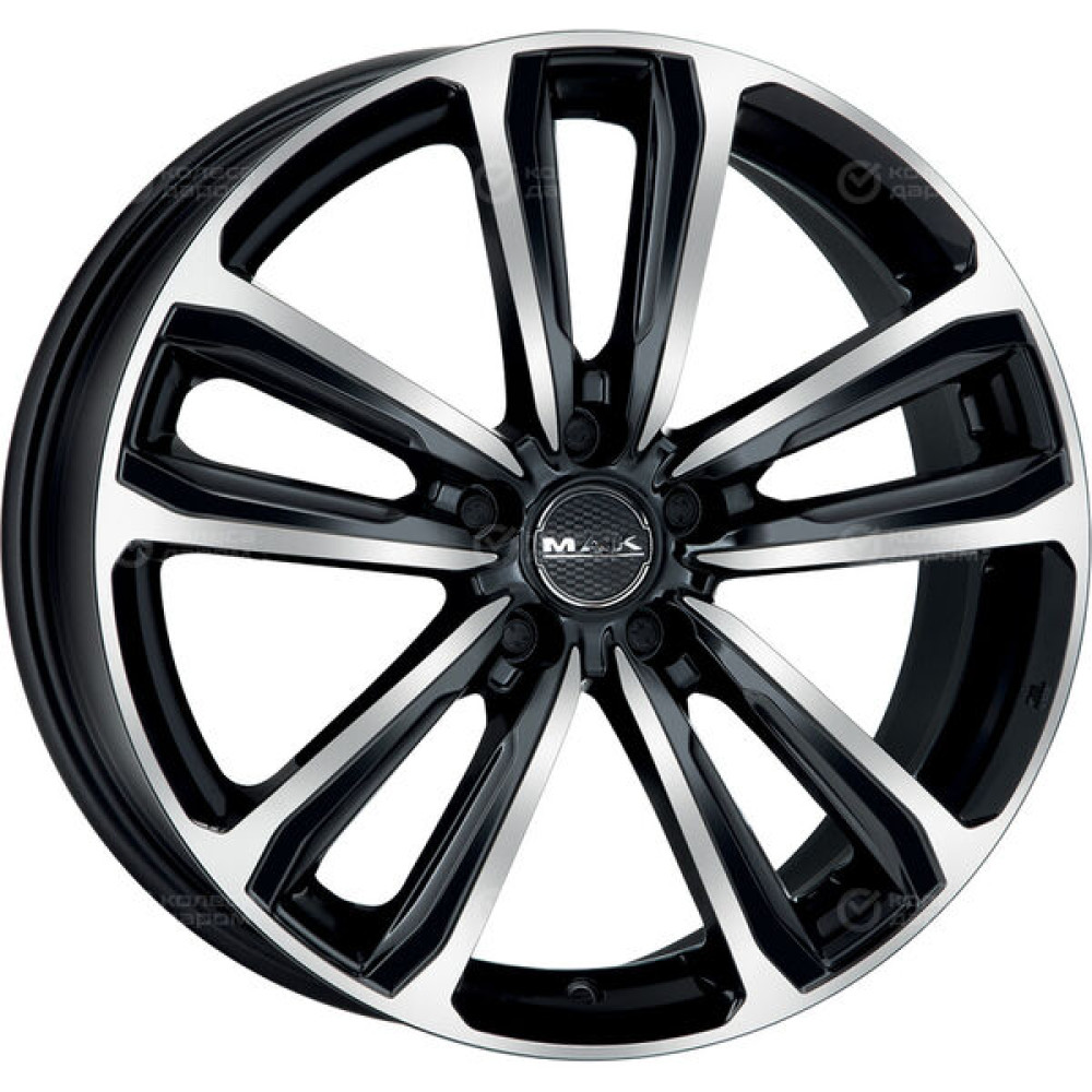 Колесный диск MAK Magma 7xR17 5x114.3 ET35 DIA76 чёрный глянцевый с полированной лицевой частью