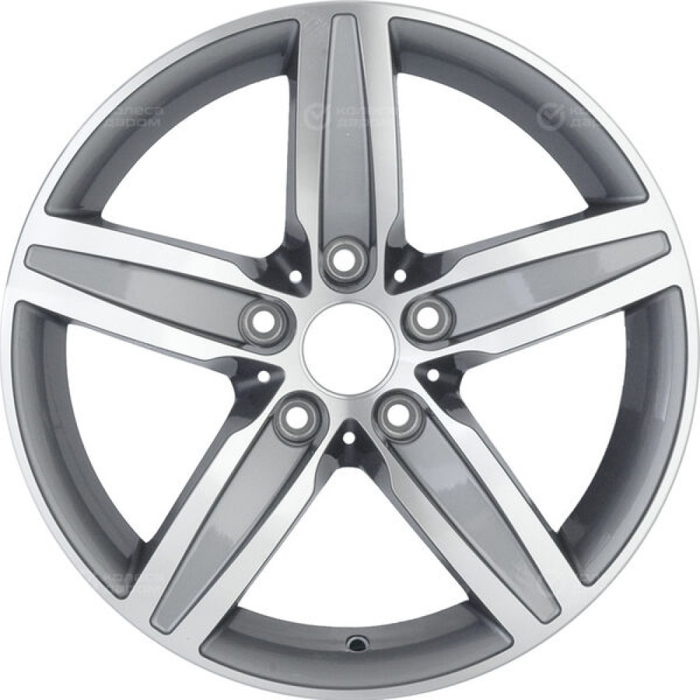 Колесный диск Replay B142 7.5xR17 5x120 ET37 DIA72.6 насыщенный темно-серый полностью полированный