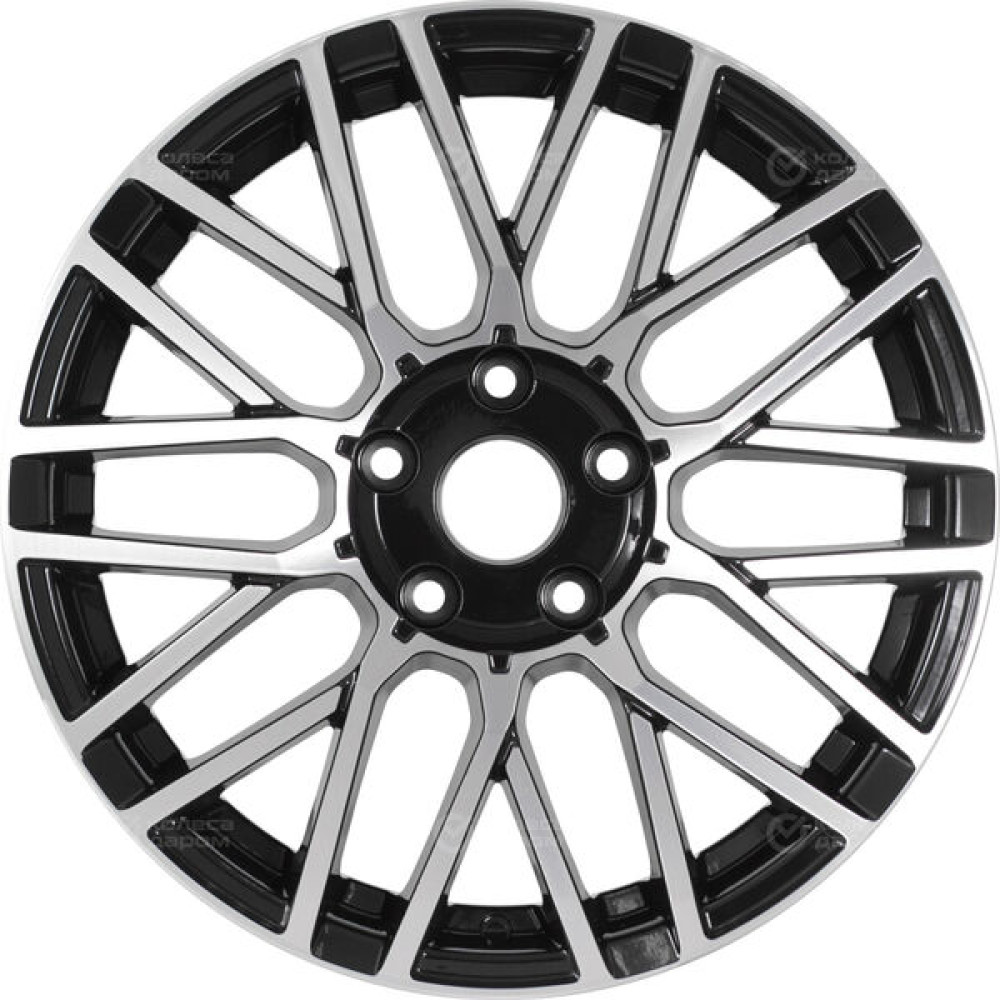 Колесный диск Tech Line 739 6.5xR17 5x108 ET40 DIA54.1 глянцевый черный с полированной лицевой частью
