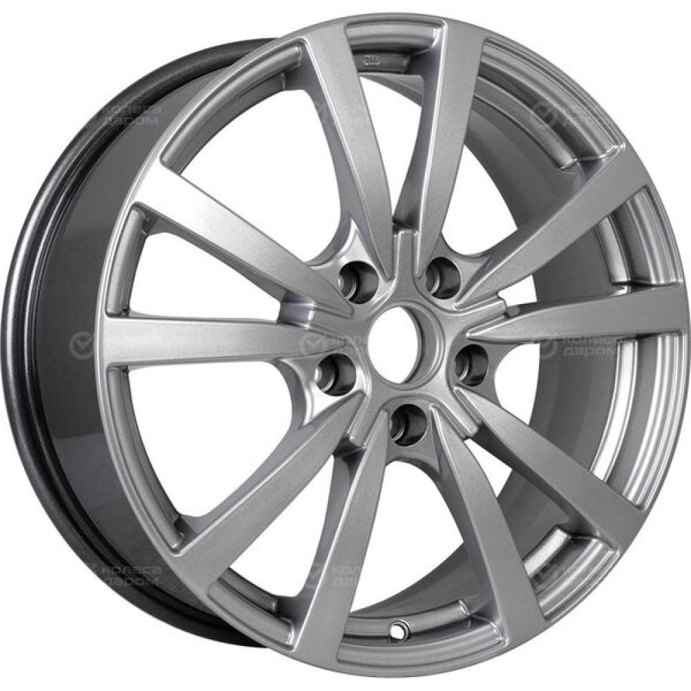 Колесный диск Carwel Гранд 107 7xR17 5x110 ET46 DIA63.35 темно-серебристый