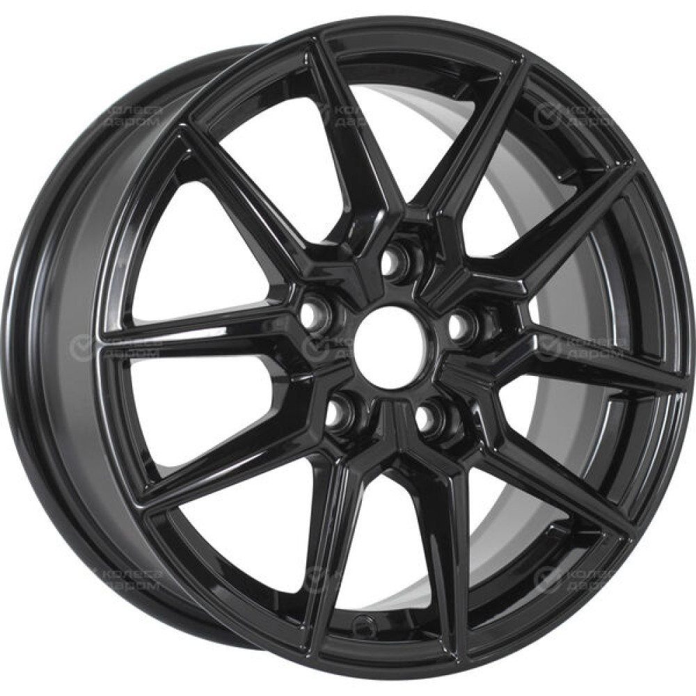 Колесный диск WUP Up117 6.5xR15 5x100 ET38 DIA57.1 черный глянцевый