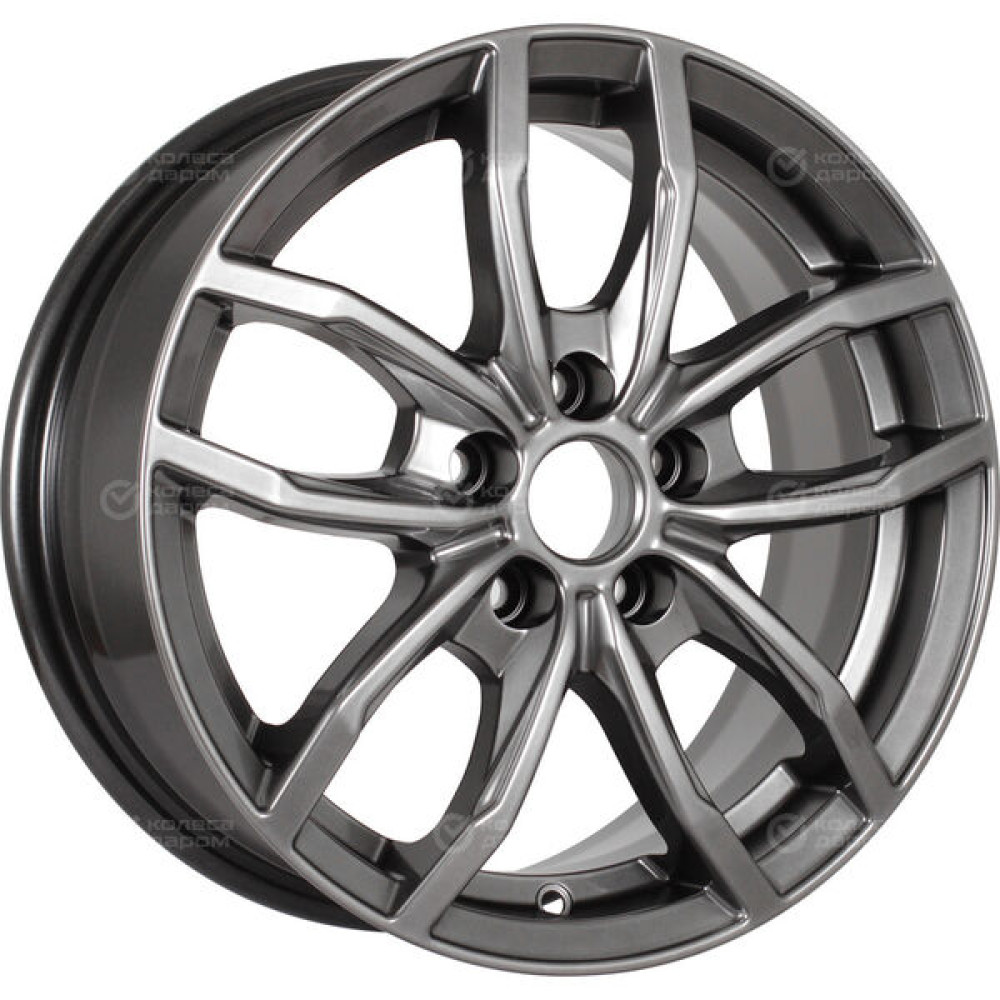 Колесный диск КиК Фрост 6.5xR15 5x100 ET38 DIA57.1 (уценка) темно-серебристый