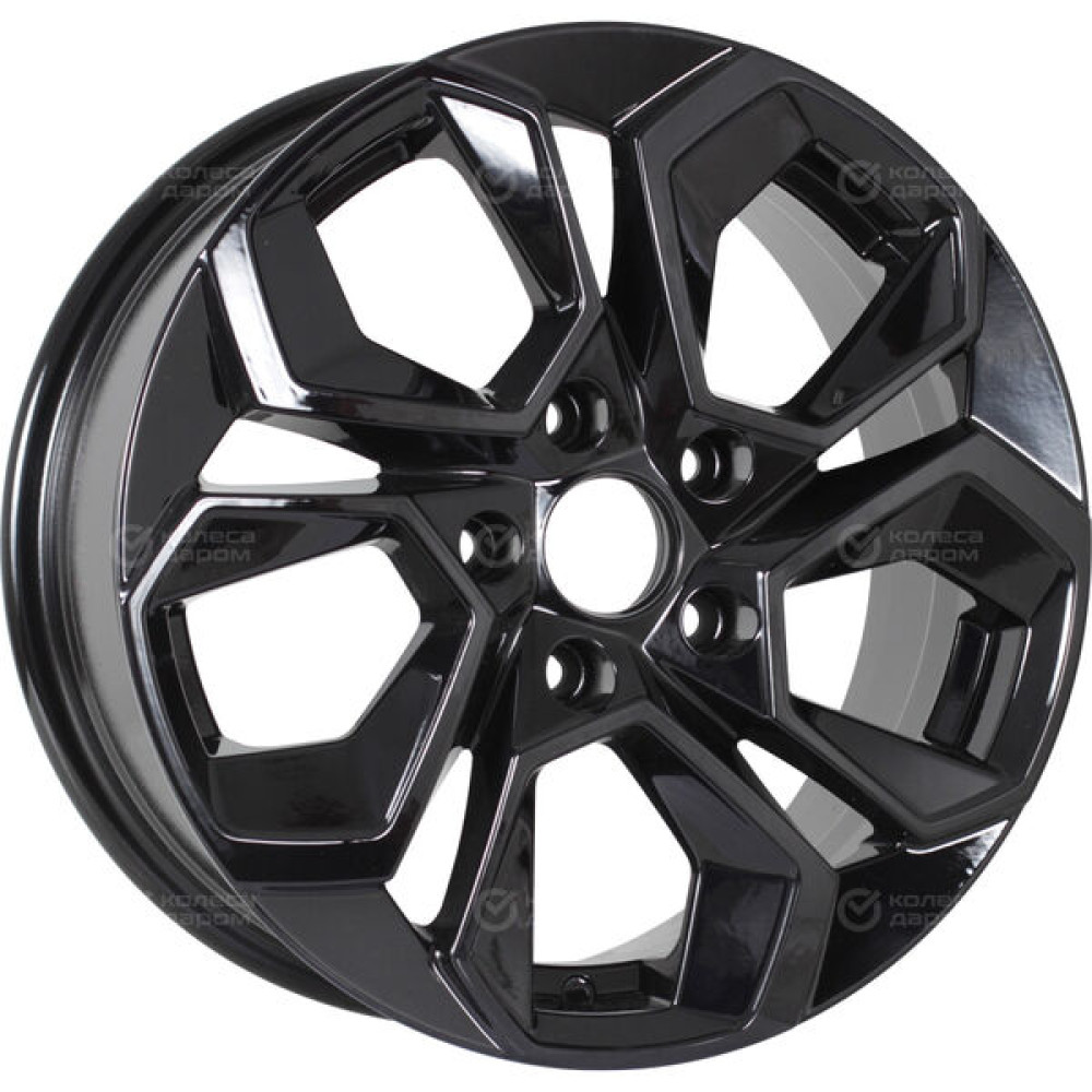 Колесный диск KDW KD1620 6.5xR16 5x112 ET45 DIA57.1 черный глянцевый