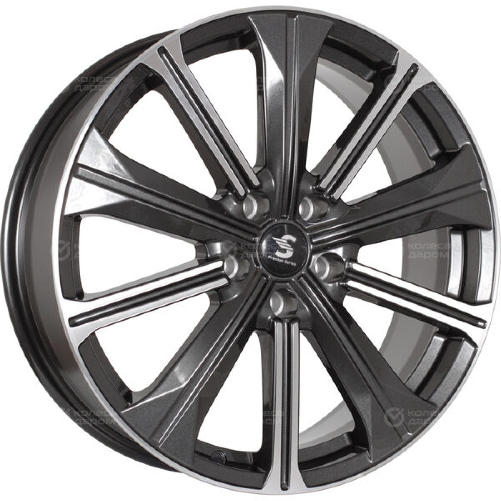 Колесный диск СКАД Premium Series КР013 (19_EXEED TXL) 7xR19 5x108 ET36 DIA65.1 серый глянцевый с полированной лицевой частью