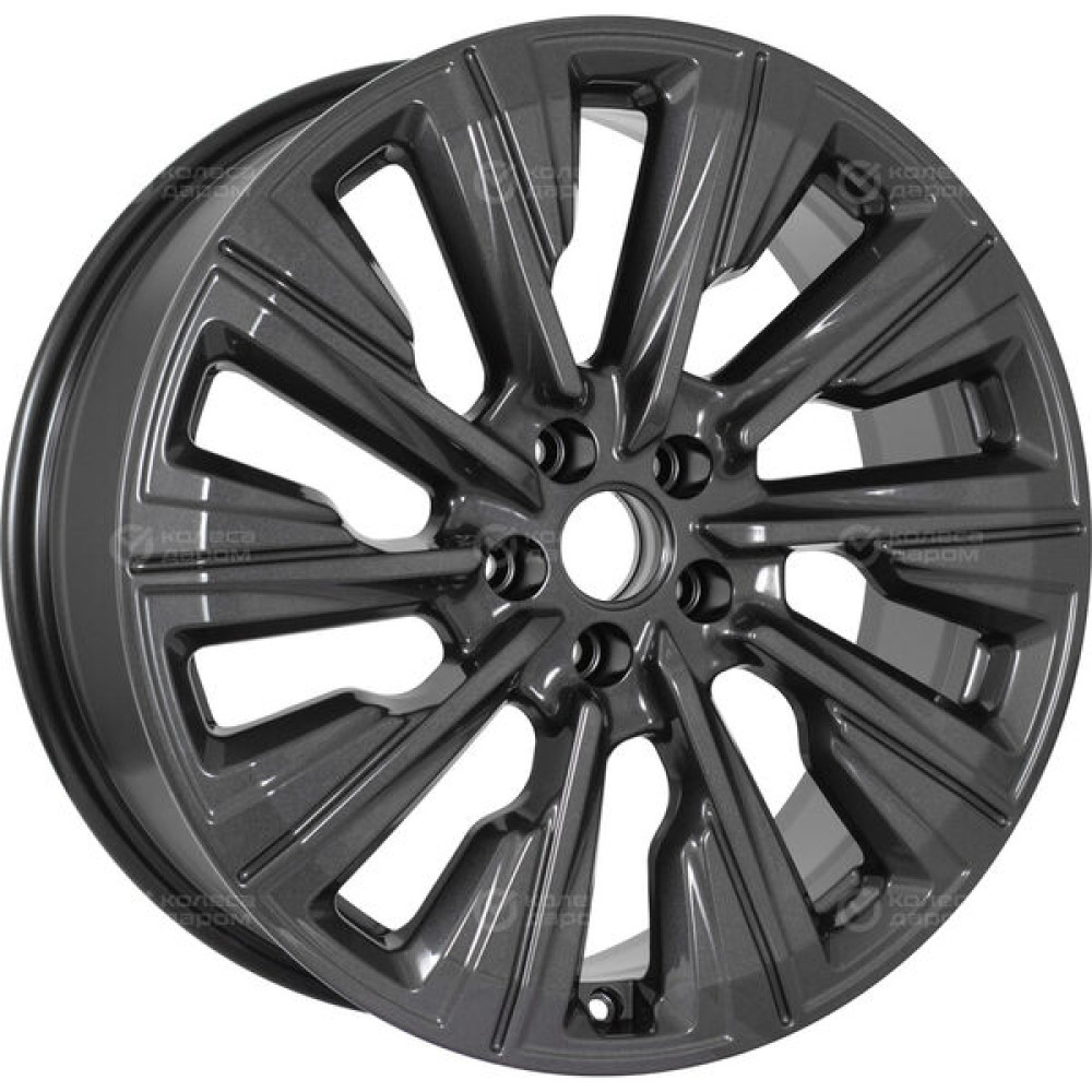 Колесный диск КиК Галего 7.5xR19 5x114.3 ET40 DIA64.1 (уценка) насыщенный темно-серый полностью полированный
