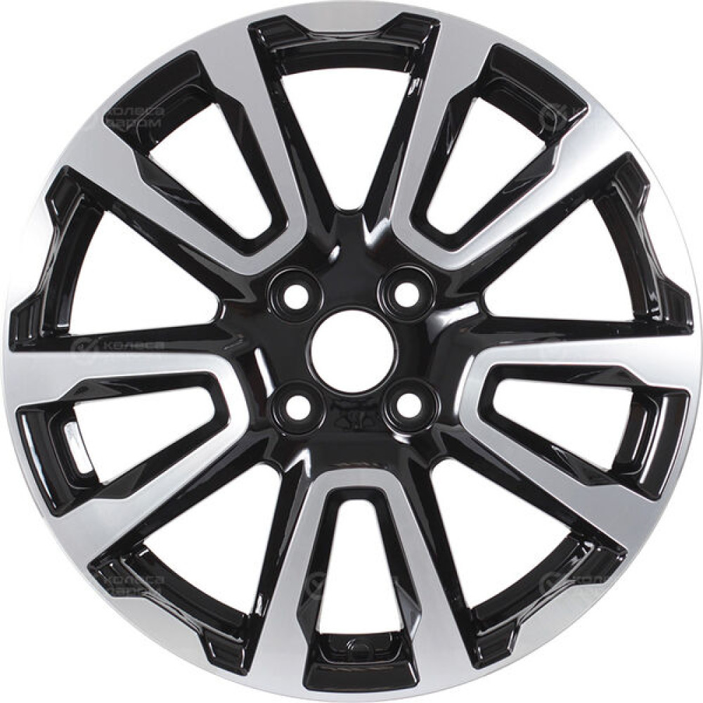Колесный диск iFree Original КС1026 (16_Vesta Cross) 6.5xR16 4x100 ET43 DIA60.1 черный глянцевый с полированными элементами лицевой поверхности