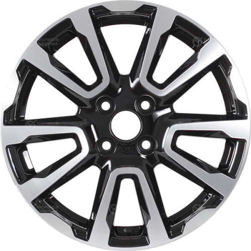 Колесный диск iFree Original КС1026 (16_Vesta Cross) 6.5xR16 4x100 ET43 DIA60.1 черный глянцевый с полированными элементами лицевой поверхности
